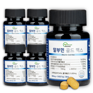 알부민 골드 맥스 고함량 영양제 기력관리, 5개, 120정