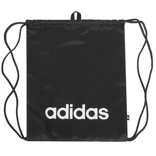 아디다스 LINEAR GYM SACK 헬스 운동 러닝 축구 농구 보조 가방 짐색 신발 주머니 black+white 1개 상품 이미지