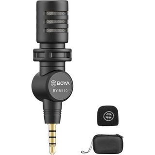 BOYA BYM100UC 미니 USB C 마이크 플러그 앤 플레이 옷깃 마이크Android 스마트폰용 TypeC 커넥터 포함 Latop OSM Action23 YouTubeVl, BY-M110(TRRS)