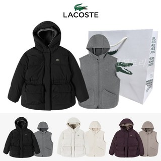 [백화점판] 라코스테 패딩 점퍼 자켓 여성 여자 3 IN 1 벨티드 다운 + 쇼핑백 선물포장