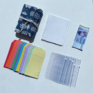 맘스크 6공 현금 저축 챌린지 세트 다이어리 현금바인더, 1개, 냥비서 현금 바인더 현금모으기