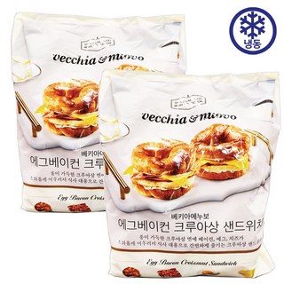 베키아에누보 에그베이컨 크루아상 샌드위치 115g x 6개입, 2개, 690g