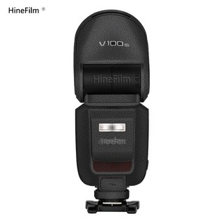 Godox V100 플래시 스티커 데칼 스킨 카메라 라이트 Speedlite 랩 커버 용 맞춤형, 01 Leather Black, 1개