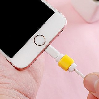 충전선 보호캡 휴대폰 케이블 선정리 꺾임방지 이어폰줄 단선방지기, 1개, 색상랜덤10P