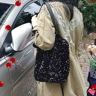 차분한 반짝이스팽글 숄더백 미니크로스백 1+1