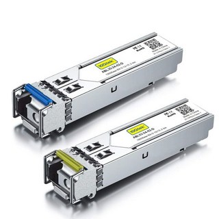 Cisco GLC-BX-20D와 GLC-BX-20U 사용 모습