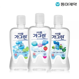 가그린 어린이용 380ml 4개 + 가그린 동화책 증정 / 구강청결제 어린이가글, 사과 380ml 4개