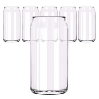 삼호유리 비어 캔 글라스 컵 475ml, 6개