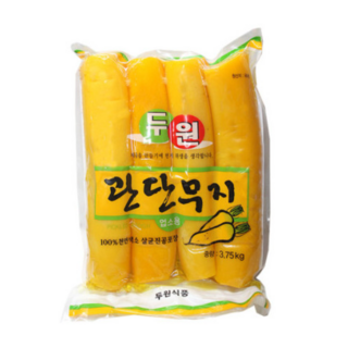 관단무지 3.75k 통 단무지 두원 대용량 반찬 식자재, 1개, 3.75kg