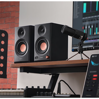 [cy] 에디파이어 MR3 블루투스 스피커 EDIFIER MR3BT HIFI 프로급 음질 스튜디오 오디오 블루투스5.4 DIY스피커 멀티미디어 컴퓨터 TV 오디오, 에디파이어MR3BT, 블랙