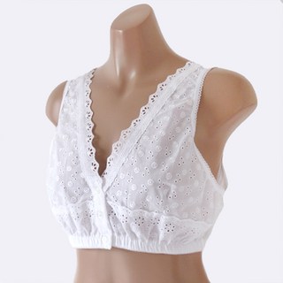 엄마 순면브라 편안한 단추브라 할머니 노인 속옷 브라 면 브라렛