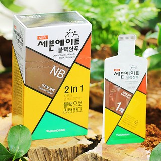 동성제약 세븐에이트 블랙샴푸 내추럴블랙 셀프 3분 샴푸형 염색약 아이큐샵, 11개