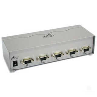 4대1 VGA 모니터 수동선택기 컴퓨터 4대 화면전환장치 다중연결 RGB 셀렉터, 1개