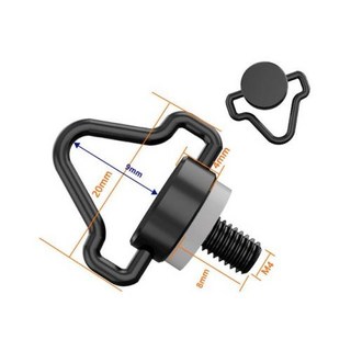DJI 행잉 스트랩용 M4 나사 블롯 Mavic2 MINI 3 PRO MAVIC AIR 2S RC PRO 리모컨 랜야드 넥 스트랩 2 개 또는 10 개, 6) 10xType B Black - 범용, 1개