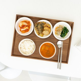 국산 우드 트레이 애쉬 나무 측면사선 논슬립형 쟁반, 1개, 애쉬측면사선