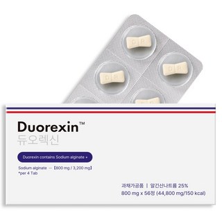 나비정 듀오렉신 미국 duorexin 정품, 56정, 1개