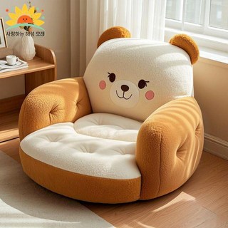 베어쇼파 베어 패브릭 유아소파 곰돌이 아기소파 원룸 테디베어 의자 1인, A