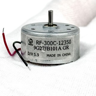 RF-300C-12350 미니모터 길이 12.38mm 두께 24.4mm 샤프트 6mm DC 5.9V 7 400RPM, 1개