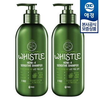휘슬 허브4 약용 반려동물 샴푸, 500ml, 2개
