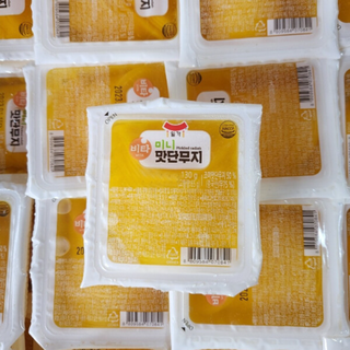 일가집 1회용 비타 미니 맛단무지130g 1box, 80개, 130g 핑크색단무지