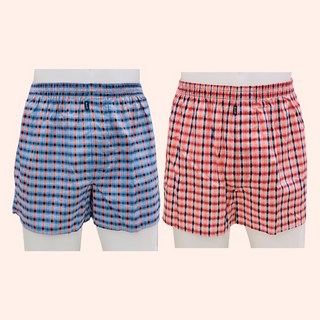 비비안 젠토프 60수 순면 주자원단 가볍고 시원한 선염 멀티체크 프린트 남성 트렁크팬티(2컬러/택1)