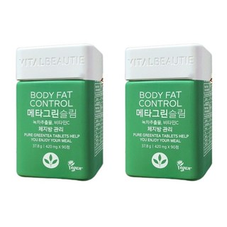 바이탈뷰티 메타그린 슬림업 체지방 후기 추천 건강식품 녹차추출물 2개, 90정
