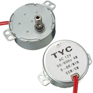 전기 팬용 안정적인 동기 모터 프로 TYC 50 AC 220V 12V 50Hz 60Hz 토크 4KGF CM 4W CW CCW 마이크로파 턴테이블 5 6 r/min, AC 12V