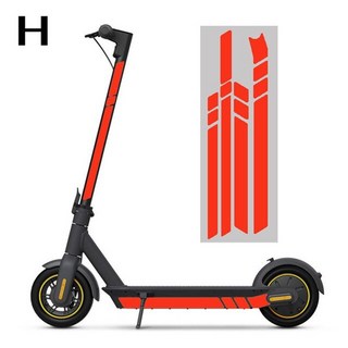 세그웨이나인봇 스쿠터 반사 스티커 세그웨이 전기 스쿠터 ninebot max g30 g30d 형광등 바디 장식 경고 스티커 호환, 4. H, 1개