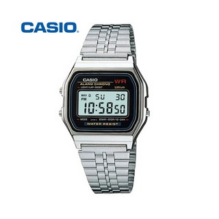 정품 카시오 CASIO A159WA-N1 남녀 공용 커플 빈티지 메탈 밴드 시계