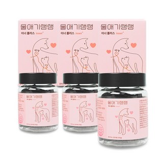 울애기쌩쌩 이너플러스 반려동물 종합영양제 기관지 심장 신장 간 케어, 60정, 3개