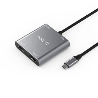 넥스트 이지넷유비쿼터스 Type C to Dual HDMI 4K 컨버터 NEXT-2251TCH