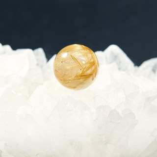 천연원석 골드루틸쿼츠 금침수정 원석 15.5mm 낱개 판매 DIY 재료, 1개