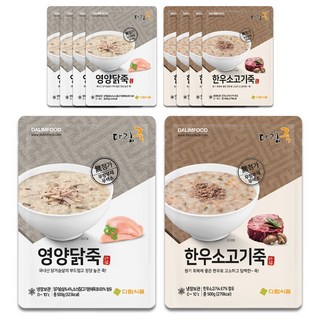 든든한 아침식사 한끼식사죽세트, 쇠고기죽5+닭죽5