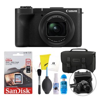 다양한 악세사리가 포함된 캐논 PowerShot V1 패키지 이미지