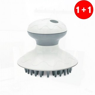 실리콘 두피 마사지 전동 헤드 진동 샴푸 빗 모발 관리, 상세페이지 참조, 1개