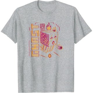 반팔티 마인크래프트 가스트 / Ghast Red Outline Fireball Merch 굿즈 캐릭터 티셔츠