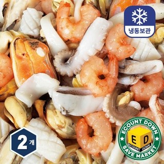 깔끔손질 해물 모듬, 2개, 600g