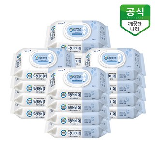 깨끗한나라 비데물티슈 닥터비데 오리지널 화장실용 캡형, 55g, 46매, 16개