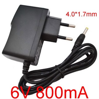 AC 100V 240V 컨버터 스위칭 전원 어댑터 DC 6V 800mA 0 8A 공급 EU 플러그 4 0mm x 1 7mm, black, EU plug, 1개