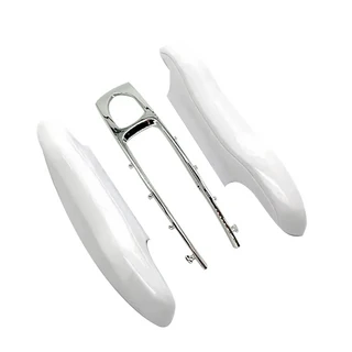 쿠쿠스토어 믹스 슬리버 센터 자동차 스마트 원격 키 케이스 커버 홀더 쉘 Fob ABS Porsche Cayenne Paname, 21 White