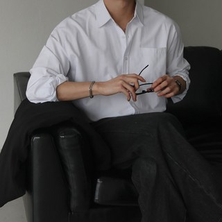 베이직바이블 자체제작 남자 옥스퍼드 오버핏 셔츠 빅사이즈 남방