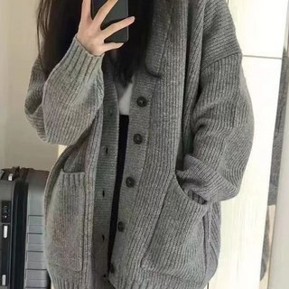 오버핏 5버튼 니트 가디건 빅사이즈 봄 가을 겨울 아우터