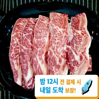 [찐신선] LA갈비 엘에이갈비 냉동 생 꽃갈비(1kg 1cm) 미국산 초이스등급, 1개, 1kg