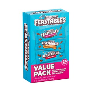 피스터블 미스터비스트 판 초콜릿 버라이어티 팩 24개입, 1세트, 35g