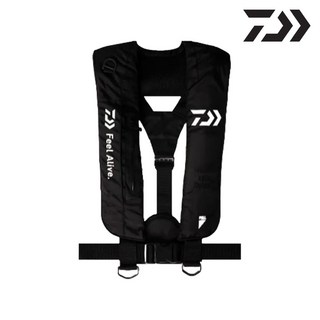 다이와 25년출시 선상낚시 구명복 자동팽창식 구명조끼 DF-9105, 블랙