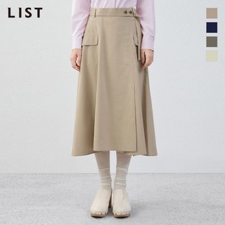 리스트 카고 플레어 스커트 TWWSKO52010