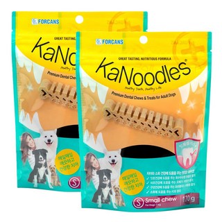 포켄스 카누들 강아지 덴탈껌 잇몸플러스 S 소형, 구강 잇몸케어, 170g, 2개