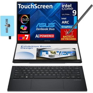 ASUS Zenbook Duo ux8406 AI 기반 2-in-1 노트북 14.0인치 터치스크린 OLED 3K 120Hz 디스플레이(Intel Ultra 9-285H 32GB, 32GB RAM|4TB SSD, Win11H
