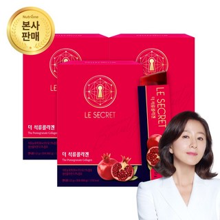 뉴트리원 르시크릿 더 석류 콜라겐 저분자 젤리스틱[원산지: 상품정보 제공고시에 표시], 30회분, 3박스