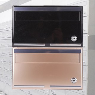 고급 다세대 우편함 아파트 빌라 벽걸이 우체통 / BS200, 블랙-키타입형, 160mm, 좌측